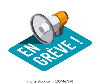 On Strike in French : En grève