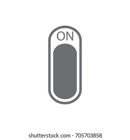 On switch Icon flat design