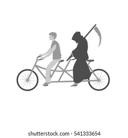 on a tandem ride man and death