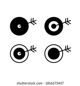 On target icon set with 4 style
