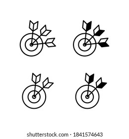 On target icon set in eps 8