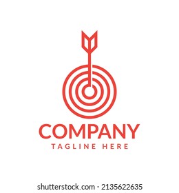 On Target Logo. Bullseye Target Logo Design