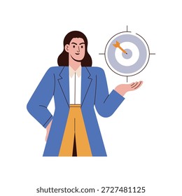 na ilustração de conceito de vetor de destino. Arquivo EPS 