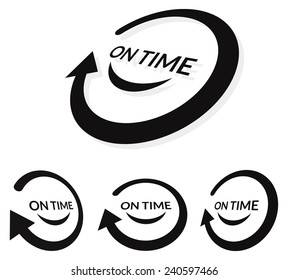 On Time Performance - Icon - Illustration
