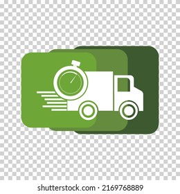 On Time Shipping Delivery Icon Illustration Vector, EPS 10
