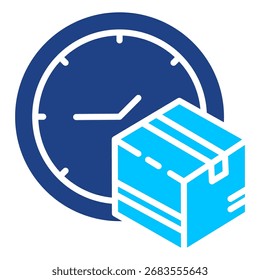 On Time Simple Vector Icon Collection