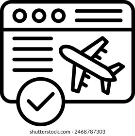 On Time Vector Line Icon Design