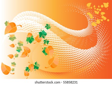 On vector illustration depicts an abstract decorative  background