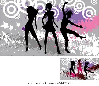 On the vectors are depicted dancing