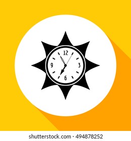 On the wall clock framed ornament