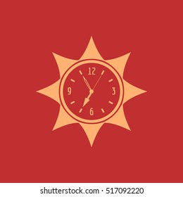 On the wall clock framed ornament