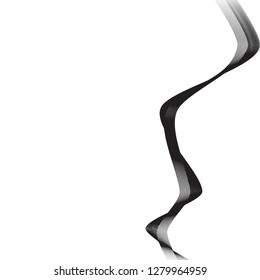 On a white background, dark smoke is drawn. Smoke is light, smoke is right. Picture for the screensaver, presentations, background.