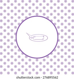 On a white background pink circles. instant messages online. icon. vector design