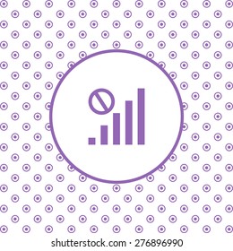 On a white background pink circles. no signal, poor signal strength, signal strength indicator. icon. vector design