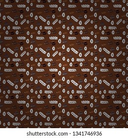 On white, black and brown colored background. Cryptocurrency logo sigh. Digital money. Flat style. Vector illustration. Bitcoin concept. Block chain, finance symbol. Seamless business pattern.