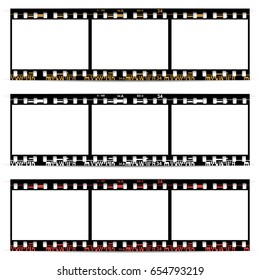 On white in black and white colors film, movie, photo, filmstrip