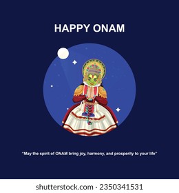 Onam is an annual Indian harvest festival celebrated predominantly by the Hindus of Kerala. 