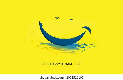 Onam Festival And Boat Race Concept