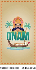 Onam Festival, A Color Full Harvesting Festival Celebrated in Kerala, India. Where Raja Mahabali Comes Every Year To Visit His Homeland.