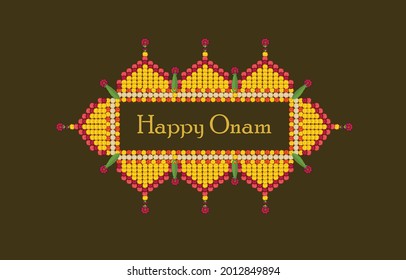 onam festival colour vector illustration