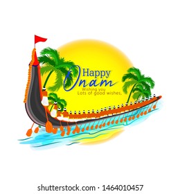 Onam Festival For South India Kerala Traditional Celebration, Boat Race