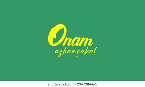 Onam Wishs Logo - Vektorgrafik