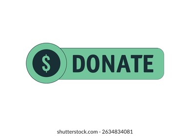 onate sign icon, donate button vector symbols, dollar donate