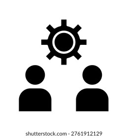 Onboarding Glyph Flat Vector Icon