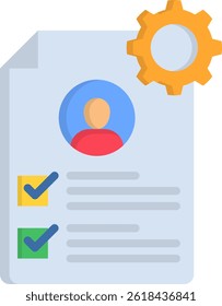 Onboarding Icon Flat Vector Illustration