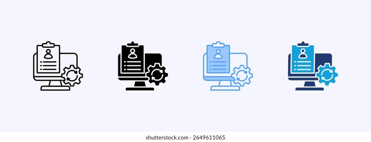 Ícone integrado definir coleção de vários estilos