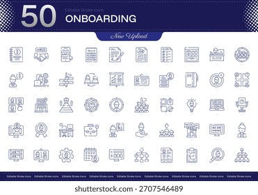Icono de trazo de incorporación. Conjunto de iconos de línea de incorporación. paquete de iconos de trazo editable. Línea, delgado, Paquete de icono de estilo lineal. Totalmente personalizable