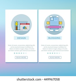 Onboarding ui kit. Modern user interface UX, UI screen template for smartphones or responsive web site or other materials