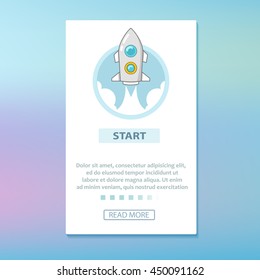 Onboarding ui kit. Modern user interface UX, UI screen template for smartphones or responsive web site or other materials
