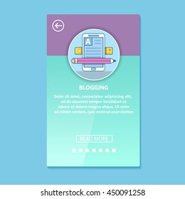 Onboarding ui kit. Modern user interface UX, UI screen template for smartphones or responsive web site or other materials