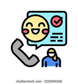 on-call babysitter color icon vector. on-call babysitter sign. isolated symbol illustration