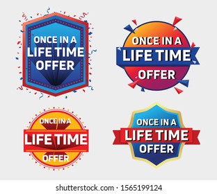 once in a lifetime offer sale discount unit