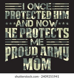 I once protected him and now he protects me proud army mom, Designs Bundle, Streetwear T-shirt Designs Artwork Set, Graffiti Vector Collection for Apparel and Clothing Print. Designs Streetwear...