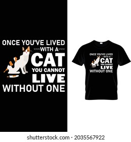 ONCE YOU'VE LIVED WITHA CAT YOU CANNOT LIVE WITHOUT ONE