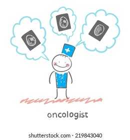oncologist thinks of the x-ray images