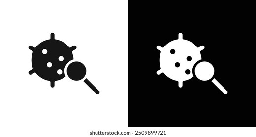 Oncology department icon Black line art vector logo set