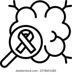 Oncology Icon Line Vector Illustration