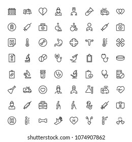 Oncology icon set. Collection of high quality black outline logo for web site design and mobile apps. Vector illustration on a white background.