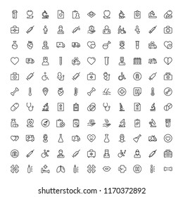 Oncology Icon Set. Collection Of High Quality Black Outline Logo For Web Site Design And Mobile Apps. Vector Illustration On A White Background.