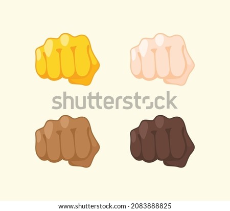 Oncoming Fist Gesture Icon. Oncoming Fist emoji. Oncoming Fist sign. All skin tone gesture emoji