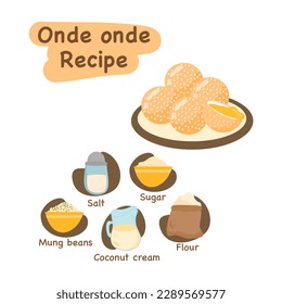 onde onde illustration recipe concept