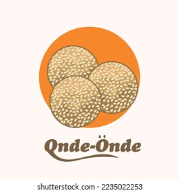 Onde onde is traditional snack from indonesia