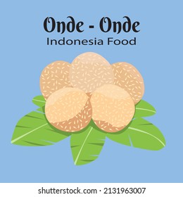 onde onde vector food indonesia