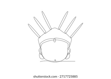 Ondel ondel concept one-line drawing