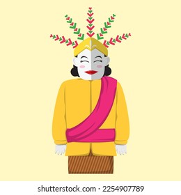 Ondel-ondel, the mascot of Jakarta, is a female model