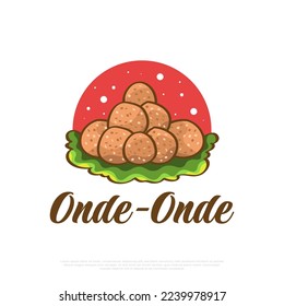 Onde-Onde or Sesame Seed Ball, Traditional Food or Snack from Asia